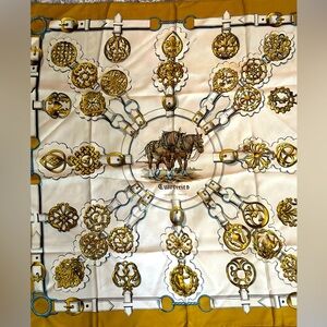 Large square 100% silk Hermes scarf